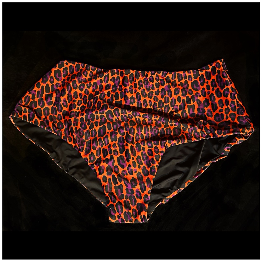 Sourpuss Leopard Print Swim Bottoms